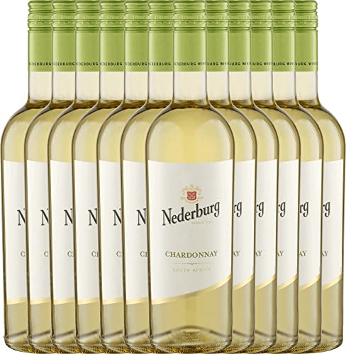 1791 Chardonnay von Nederburg - Weißwein 12 x 0,75l 2021 VINELLO - 12er - Weinpaket inkl. kostenlosem VINELLO.weinausgießer von MACK & SCHÜHLE AG