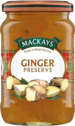MacKays Ginger Preserve, Ingwermarmelade - 6x 340 g von Mackays