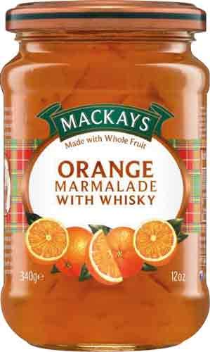 MacKays Orange Marmalade Whisky, Orangenmarmelade mit Whisky - 6x 340 g von Mackays