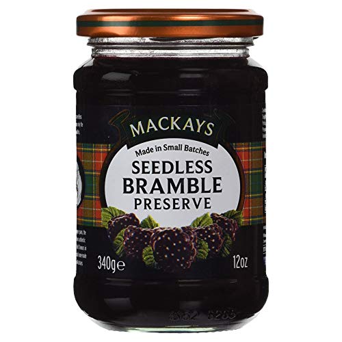 Mackays 100% Natural Fruit Seedless Bramble Preserve 340g - kernlose Brombeer-Konfitüre von Mackays