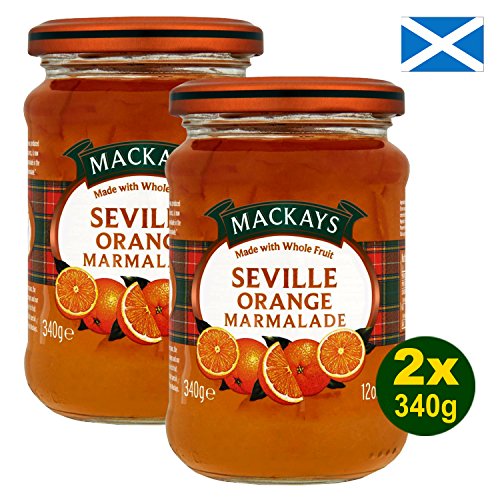 Mackays 100% Natural Fruit Seville Orange Marmalade 2x 340g (680g) - Premium Marmelade von Mackays