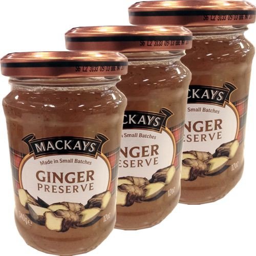 Mackays Ginger Marmalade 3 Gläser á 340g (Ingwer-Marmelade) von Mackays