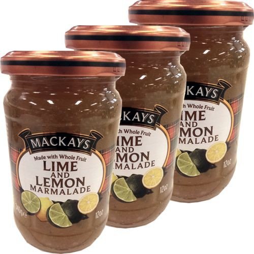 Mackays Lime and Lemon Marmalade 3 Gläser á 340g (Limonen-Zitronen-Marmelade) von Mackays