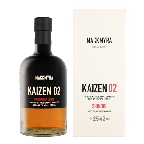 Mackmyra Kaizen 02 - Shinobi Tea Casks Swedish Single Malt Whisky 45,1% vol. 0,7l von Mackmyra