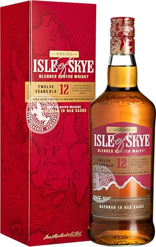 Isle of Skye I 12 Years Old I Blended Scotch Whisky I Noten von Honig, Vanille und Torfrauch I 700 ml I 40% Vol. von Isle of Skye