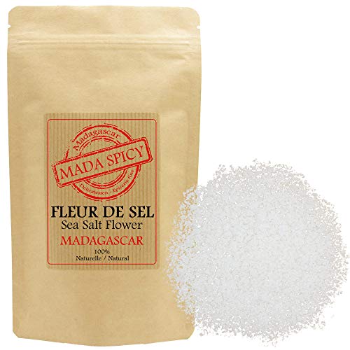 Madagaskar Salzblüten « flower of salt/ fleur de sel » 200g. Gourmet qualität. 100% naturbelassen. Wiederverschließbaren Tasche. von Mada Spicy