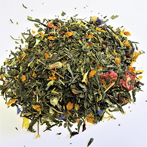 100g Grüner Tee "Bunter Garten" - fruchtiger Beeren Geschmack - DE-ÖKO-005 - von Madavanilla