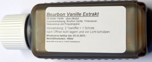 100ml Bourbon Vanille Extrakt - ohne Alkohol - von Madavanilla