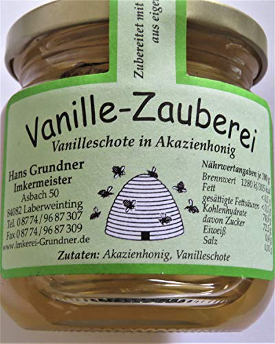 250g Bourbon Vanille im Akazienhonig - Vanille Zauberei - von Madavanilla