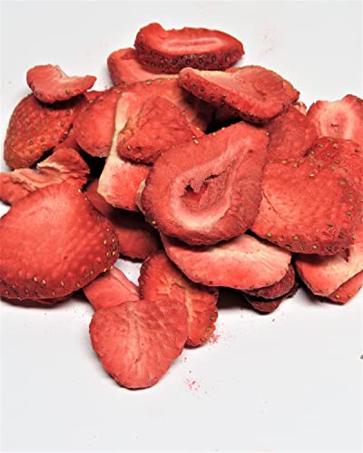 50g Erdbeeren - Scheiben gefriergetrocknet - Erdbeerscheiben von Madavanilla