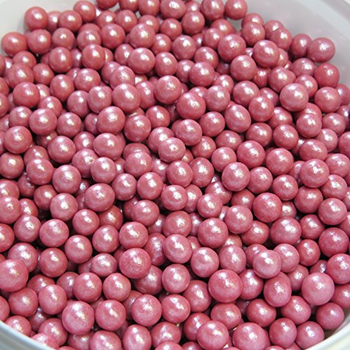 50g Knusper Perlen rot - Kuchen Deko - Essbare Perlen - 50g Knusper Perlen rot - Kuchen Deko - Essbare Perlen - von Madavanilla