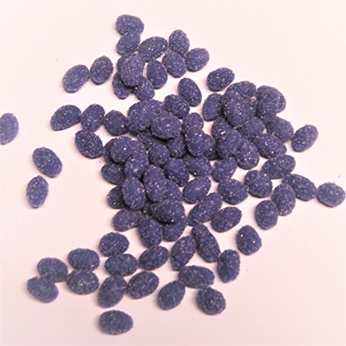 50g Lavendelblüten-'Kugeln' oval ca. 6-8mm, kristallisiert - von Madavanilla