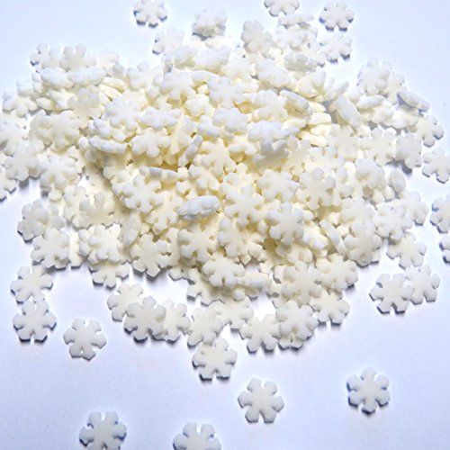 50g Schneeflocken aus Zucker - Weihnachtsdeko Schnee Flocken - Eiskristalle - Snow Flakes - Snowflakes - von Madavanilla