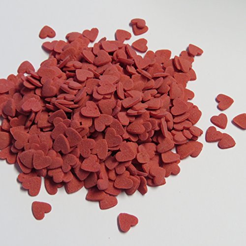 50g Zucker Herzen - rot - 50g Zucker Herzen - rot - von Madavanilla