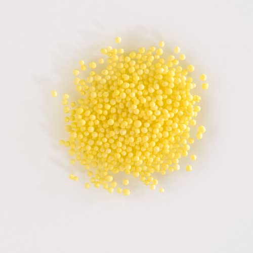 50g Zucker Kügelchen Nonpareille gelb - Zuckerperlen von Madavanilla
