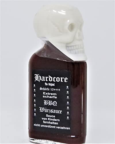 Hardcore - Extrem scharfe BBQ Würzsauce 95ml mit Totenkopf von Madavanilla