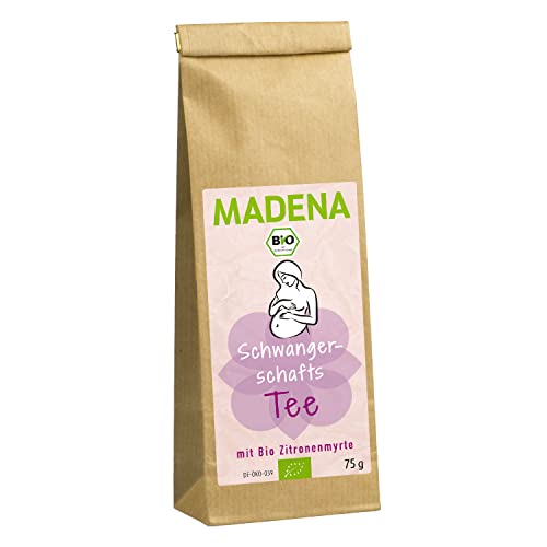 MADENA Bio Schwangerschaftstee, wohlschmeckender Bio Tee in Apothekenqualität, während der Schwangerschaft, traditionelle Rezeptur mit Bio Zitronenmyrte von Madena