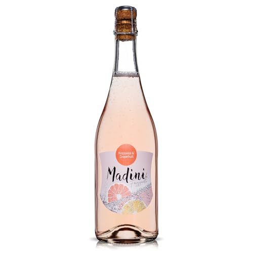 Madini Frizzante 9% vol. 750 ml | Prickelnder Rosé Schaumwein mit feiner Note von rosa Grapefruit | Pur oder als Basis für Cocktails | Aus Familien-Weingut MAD in Österreich Madini Frizzante 9% vol. 750 ml | Prickelnder Rosé Schaumwein mit feiner Note von rosa Grapefruit | Pur oder als Basis für Cocktails | Aus Familien-Weingut MAD in Österreich von Madini