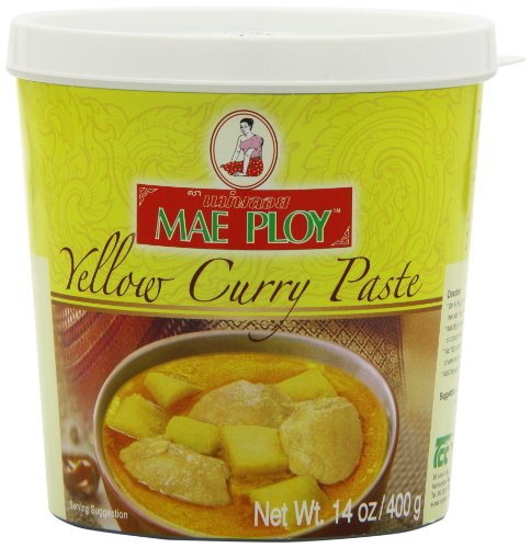 MAE PLOY Curry Paste, Yellow, Small, 14-Ounce (Pack of 4) von Mae Ploy