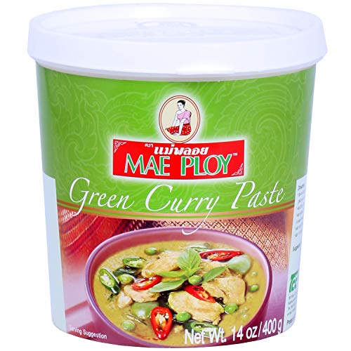 Mae Ploy Grüne Currypaste, authentisches Thai Curry, thailändisch kochen, 400 g von Mae Ploy