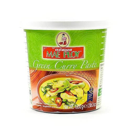 Mae Ploy Grüne Currypaste, authentisches Thai Curry, thailändisch kochen, 1000 g Mae Ploy Grüne Currypaste, authentisches Thai Curry, thailändisch kochen, 1000 g von Mae Ploy