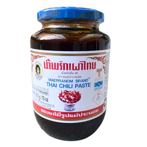 MAE PRANOM Thai- น้ำพริก Chilipaste in Öl 513 G von Ewbob