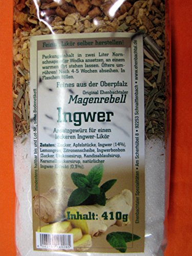 Ingwer Magenrebell Ansatzlikör Ansatzkräutermischung 410 g von Magenrebell