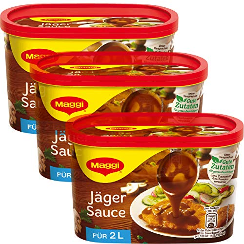 Maggi Jäger Sauce perfekt für Fleisch 200g 3er Pack von LNEE