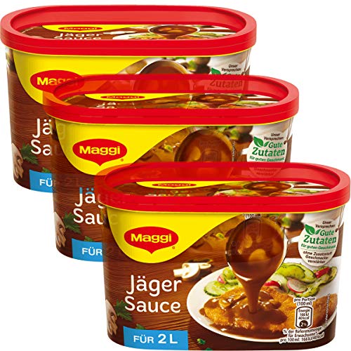 Maggi Jäger Sauce perfekt für Fleisch 200g 3er Pack von Maggi GmbH