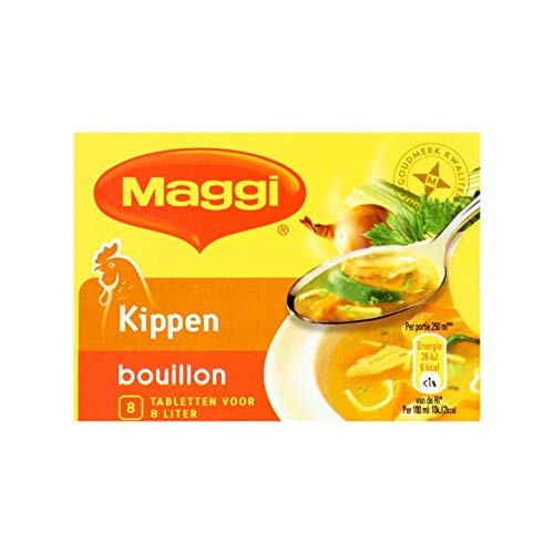 Hühnerbrühe mischen | Maggi | Hühnerbrühe Paket 8 Tabletten | Gesamtgewicht 82 Gramm Hühnerbrühe mischen | Maggi | Hühnerbrühe Paket 8 Tabletten | Gesamtgewicht 82 Gramm von Maggi