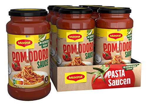 MAGGI Pasta Sauce Pomodoro Nudelsauce mit natürlichen Zutaten, 6er Pack (6 x 500g) von Maggi