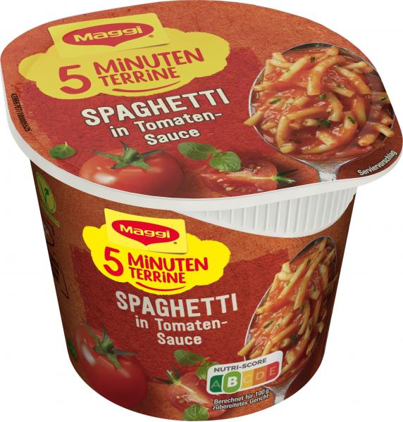 Maggi 5 Minuten Terrine Spaghetti in Tomatensauce von Maggi