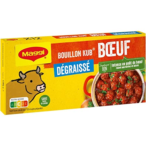 Maggi - Beef Bouillon Kub entfettet 120G - Lot De 4 - Preis pro Los - Schnelle Lieferung Maggi - Beef Bouillon Kub entfettet 120G - Lot De 4 - Preis pro Los - Schnelle Lieferung von Maggi