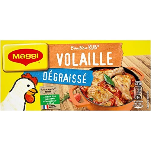 Maggi - Bouillon Kub Geflügel entfettet 120G - Lot De 4 - Preis pro Los - Schnelle Lieferung von Maggi
