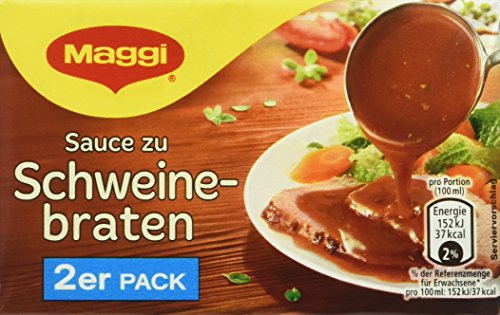 Maggi Delikatess Doppelpack Soße Schweinebraten, 18er Pack (18 x 500 ml) von Maggi