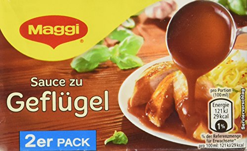 Maggi Delikatess Doppelpack Soße zu Geflügel, 18er Pack (18 x 500 ml) von Maggi