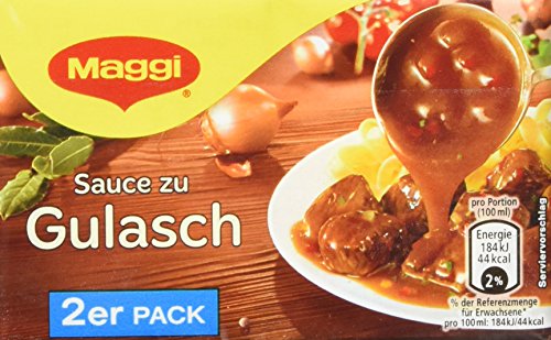 Maggi Delikatess Doppelpack Soße zu Gulasch, 18er Pack (18 x 500 ml Karton) von Maggi