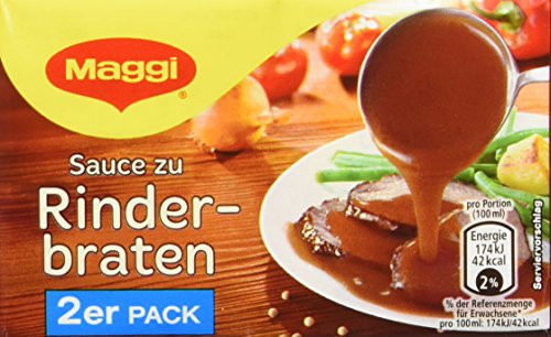 Maggi Delikatess Doppelpack Soße zu Rinderbraten, 18er Pack (18 x 500 ml) von Maggi