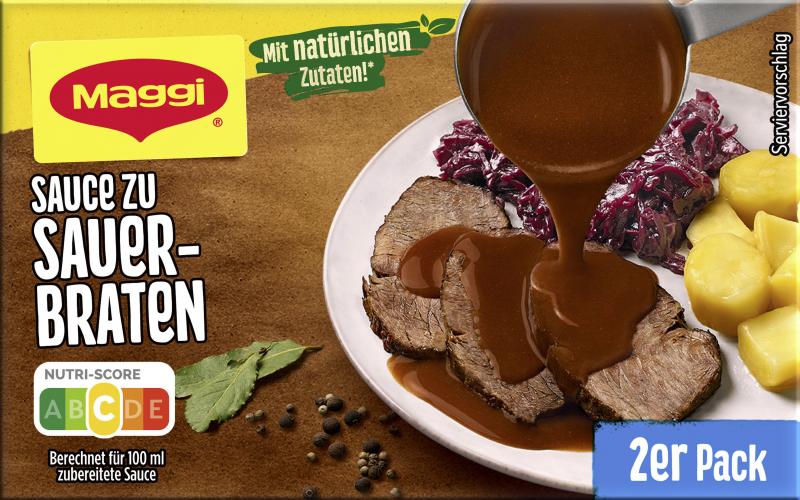 Maggi Delikatess Sauce zu Sauerbraten von Maggi
