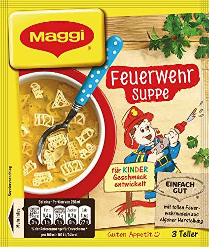 Maggi Feuerwehr Suppe, 18er Pack (18 x 53 g) von Maggi