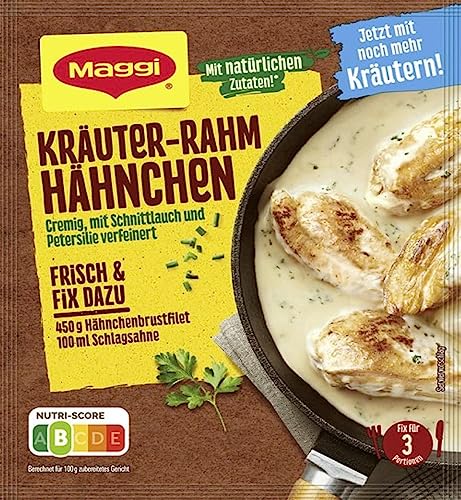 Maggi Fix Kräuter-Rahm-Hähnchen, 35 g Maggi Fix Kräuter-Rahm-Hähnchen, 35 g von Maggi
