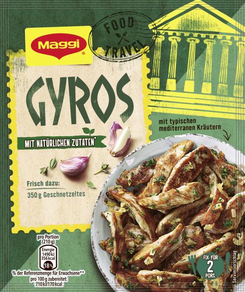 Maggi Food Travel Fix für Gyros Würzmischung Maggi Food Travel Fix für Gyros Würzmischung von Maggi
