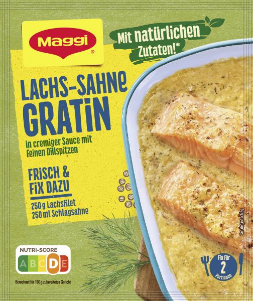 Maggi Fix für Lachs-Sahne Gratin von Maggi