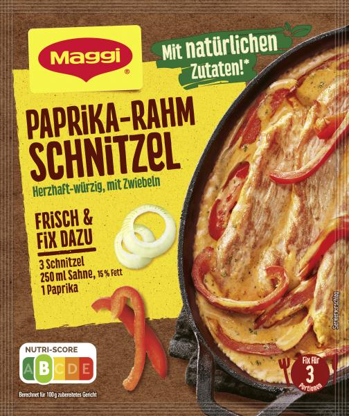 Maggi Fix für Paprika-Rahm Schnitzel Maggi Fix für Paprika-Rahm Schnitzel von Maggi
