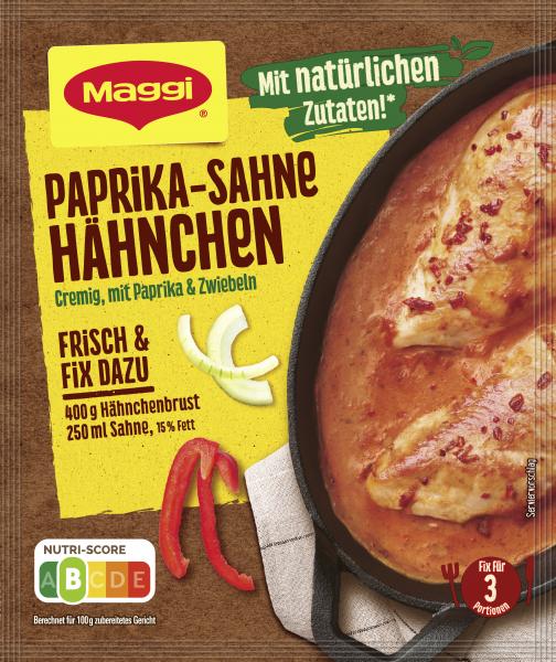 Maggi Fix für Paprika-Sahne Hähnchen von Maggi