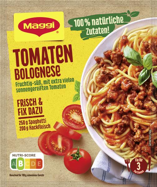 Maggi Fix für Tomaten Bolognese von Maggi