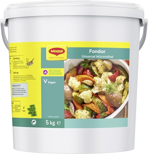 Maggi Fondor Universal-Würzmittel o.k.A. (vegane Würzmischung) 1er Pack (1 x 5kg Eimer) von Maggi