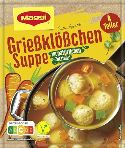 Maggi Guten Appetit Suppe Grießklößchen, 22er Pack (22 x 50 g) von Maggi