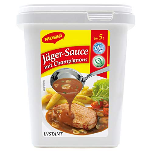 Maggi Jäger-Sauce mit Champignons, vegan, 1er Pack (1 x 600g Gastro Box) von Maggi