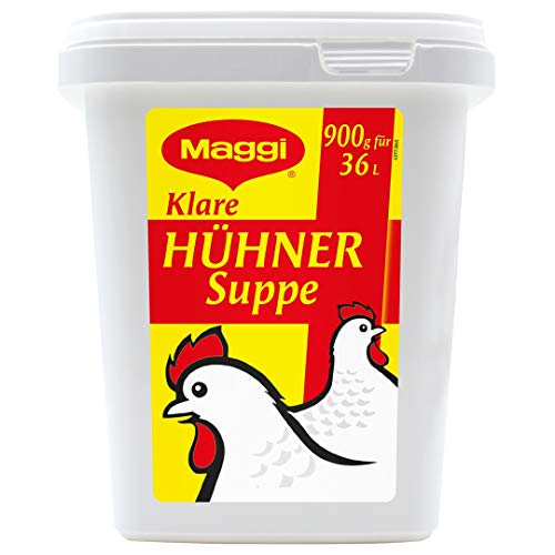 Maggi Klare Hühnersuppe, sofort löslich, 1er Pack (1 x 900g Gastro Box) von Maggi